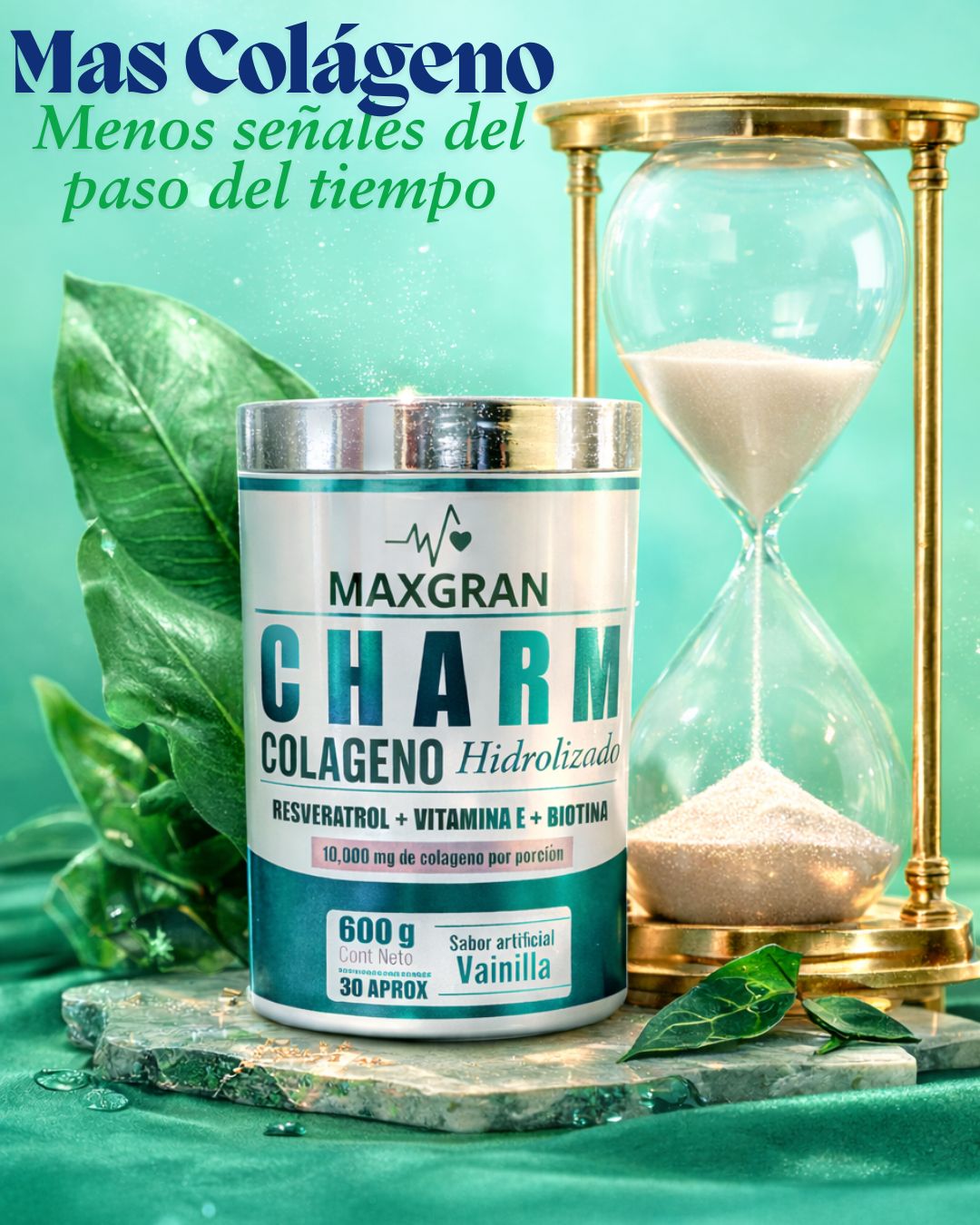 Colágeno Maxgran - Con Resveratrol, Vitamina E y Biotina